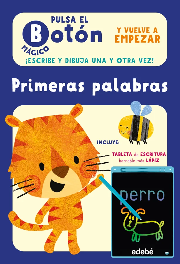 Este libro contiene una pantalla mágica multicolor con la que podrás escribir tus primeras palabras y dibujar sin parar.<br><br> Utiliza el lápiz ...