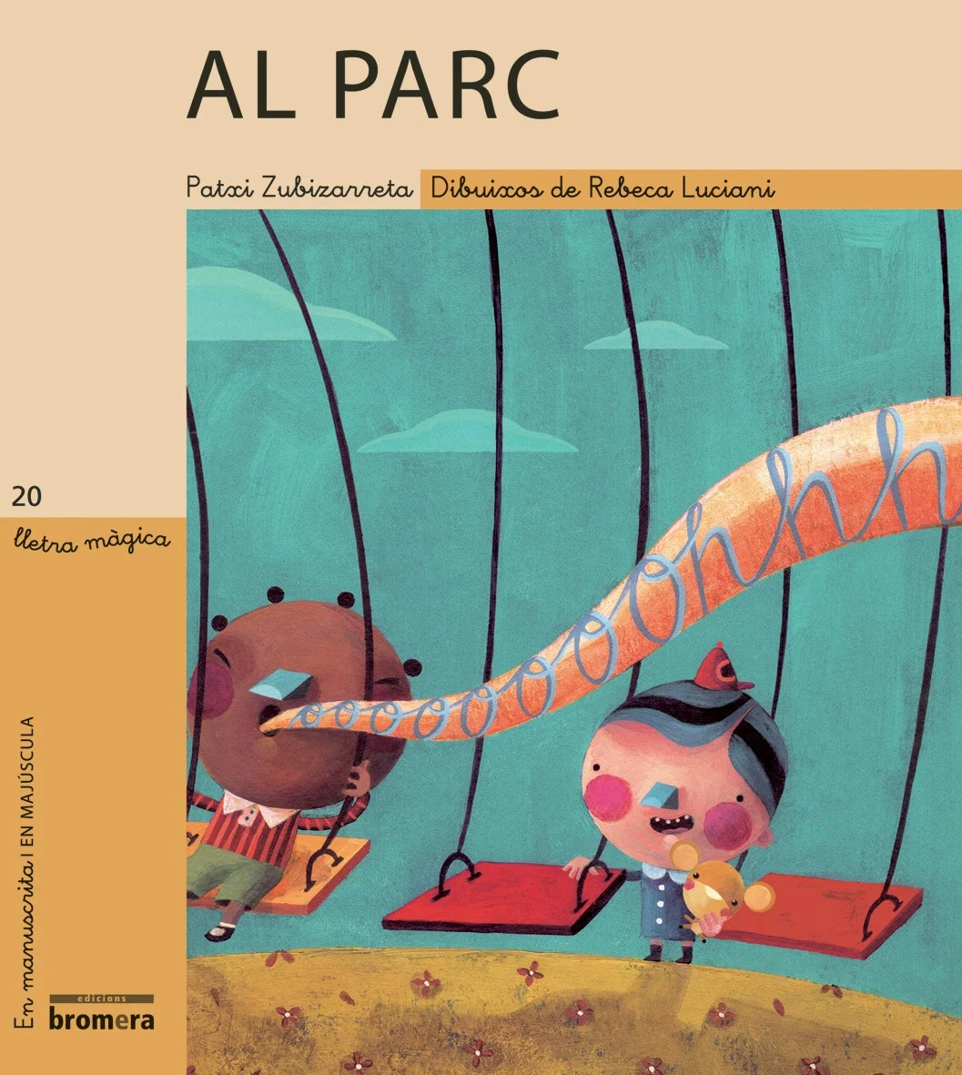 Aquilúles vol pujar el seu peluix a les engrunsadores del parc, però hi ha una xiqueta que no ho vol consentir.