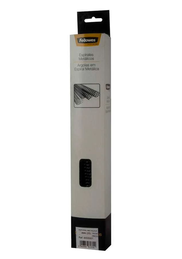 Enquadernadors d'Espiral metàl.lic Fellowes 30mm negre 50u Enquadernadors d'Espiral metàl.lic Fellowes 30mm negre 50u