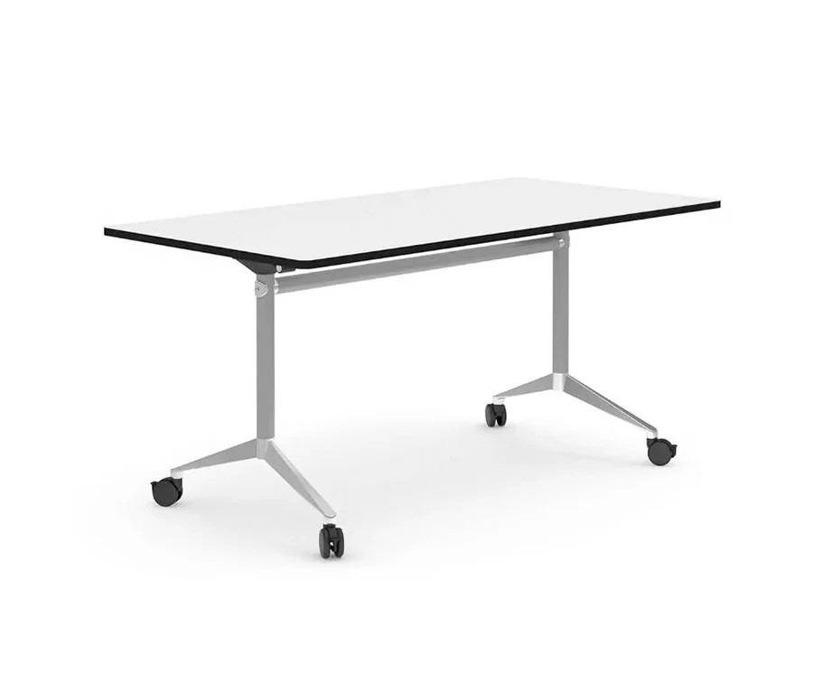 Taula Alufloop abatible T5-6 160x80cm blanc