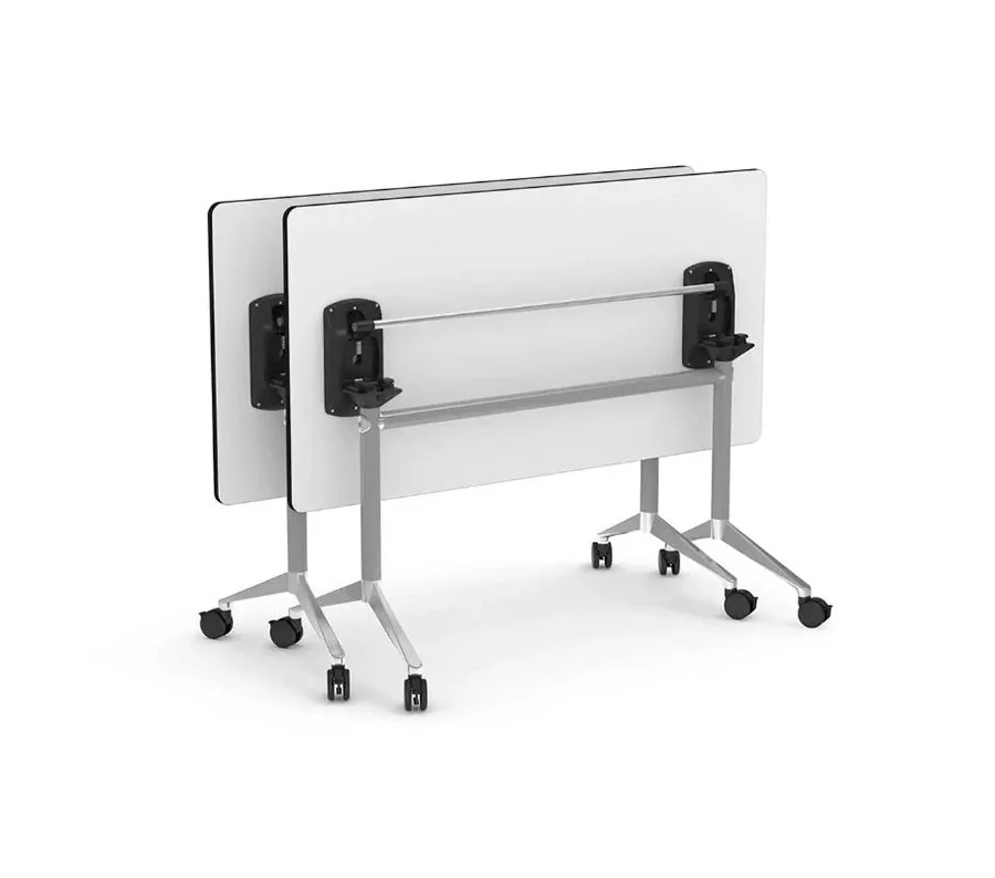 Taula Alufloop abatible T5-6 160x80cm blanc