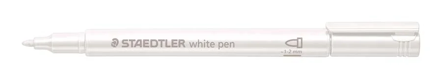 Retolador permanent Staedtler Pen blanc