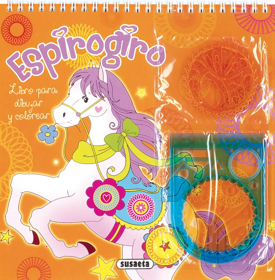 Crea tus propios diseños y coloréalos utilizando las plantillas espirogiro. <br><br>Además, puedes decorar también los dibujos que ya vienen en el...