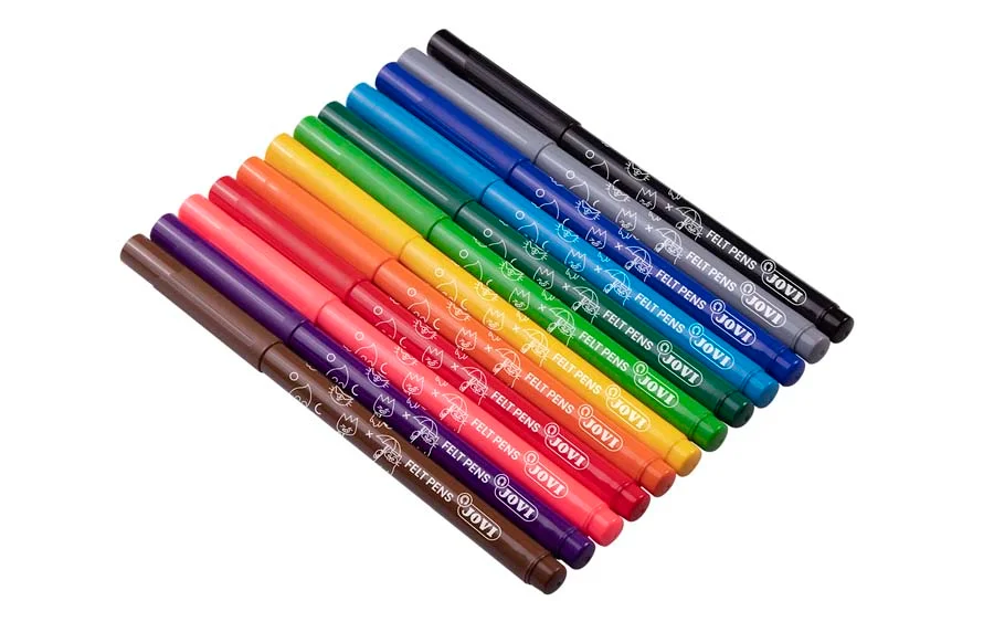 Retoladors de colors Jovi 12u