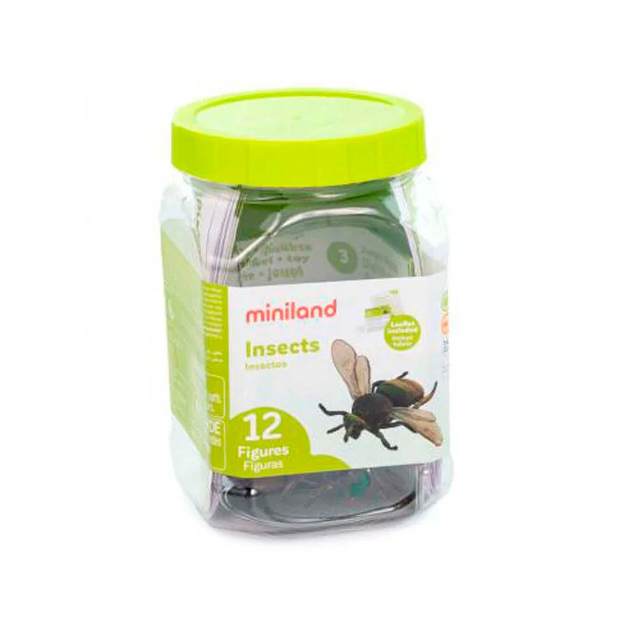 <p>Set amb diferents <strong>insectes</strong> elaborats amb plàstic d'alta qualitat i sense ftalats. A més, cada animal disposa de la seva fitxa ...