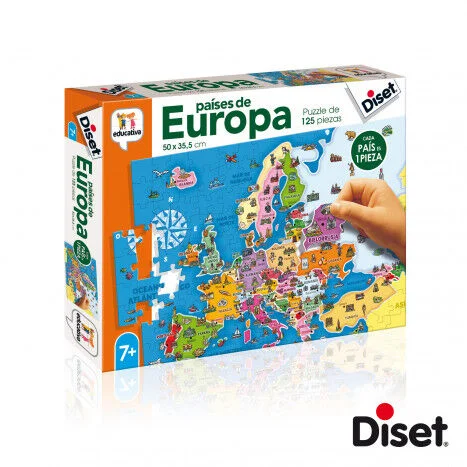 Puzle països d'Europa - 125 peces Puzle països d'Europa - 125 peces