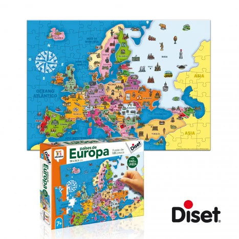 Puzle països d'Europa - 125 peces Puzle països d'Europa - 125 peces