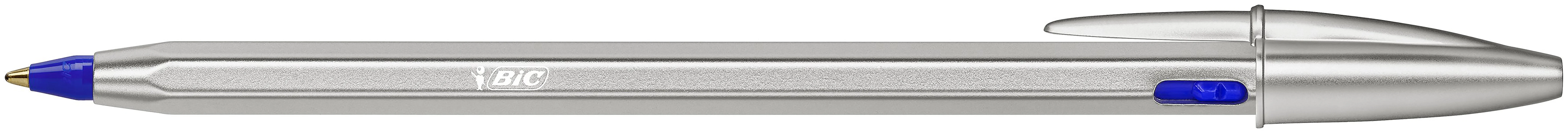 Bolígraf BIC Cristal ReNew Metal + 2 recanvis blau Bolígraf BIC Cristal ReNew Metal + 2 recanvis blau