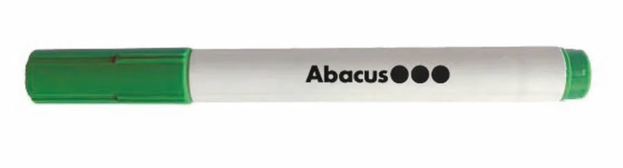 Marcador Pissarra blanca Abacus verd Marcador Pissarra blanca Abacus verd