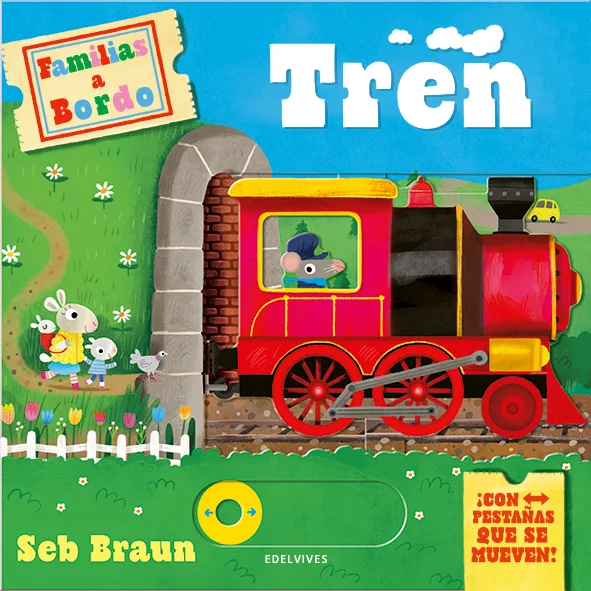 ¡Pasajeros al tren! Sube a bordo y llévalo colina abajo, sal del túnel y conduce por las vías. ¡Chucu-chucu-chú! ¡Pi, piii!