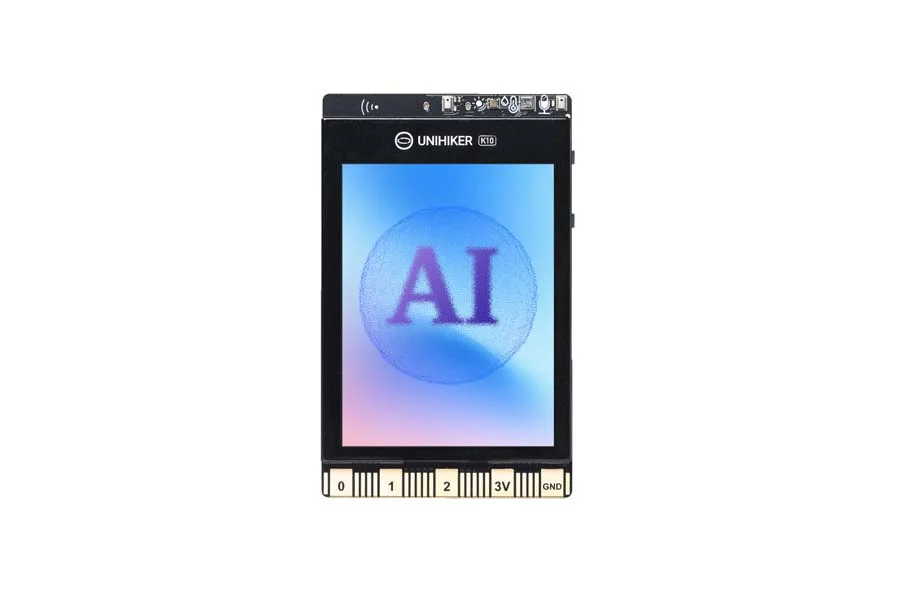 <p><strong>UNIHIKER K10 Eina educativa d'IA</strong><br><br>Dispositiu d'aprenentatge d'IA amb càmera, micròfon, altaveu, llum RGB, sensors de tem...