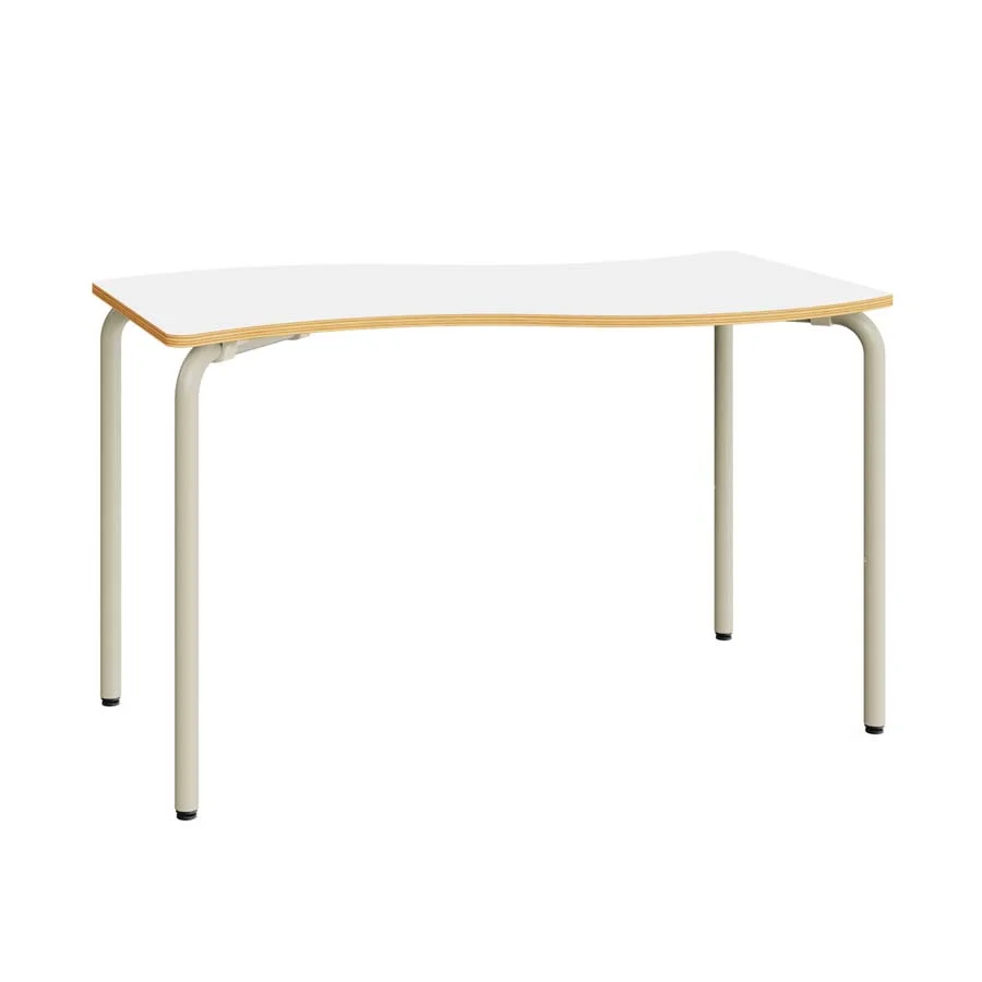 Taula Wave 130x65x77cm T6 blanc