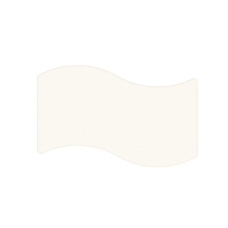 Taula Wave 130x65x77cm T6 blanc