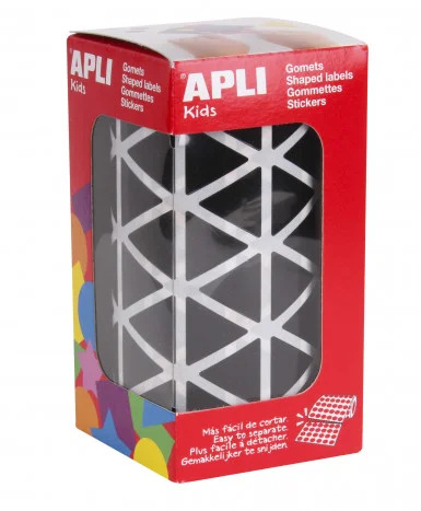 Gomets triangle gran 20mm rotlle negre Gomets triangle gran 20mm rotlle negre