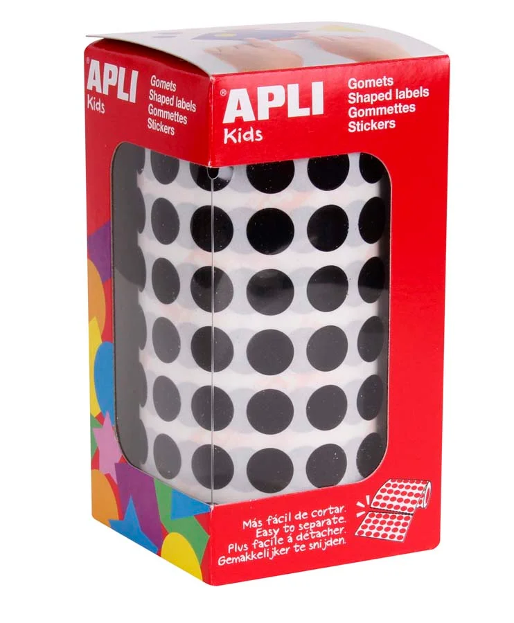 Gomets rodons petits 10,5mm rotlle negre