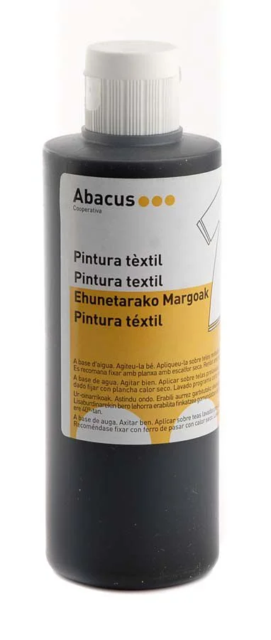 Pintura tèxtil Abacus 200ml negre