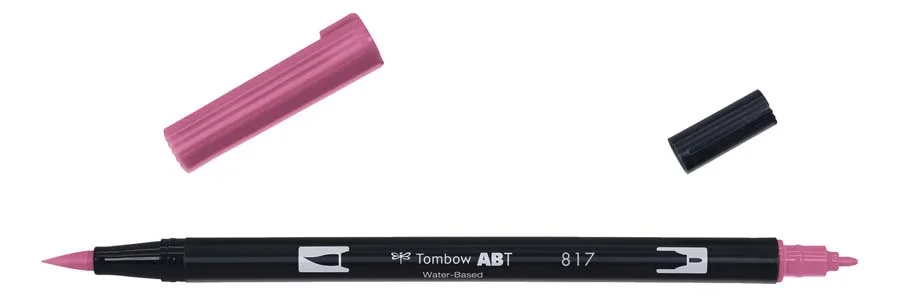 Retolador Tombow Dual Brush malva Retolador Tombow Dual Brush malva