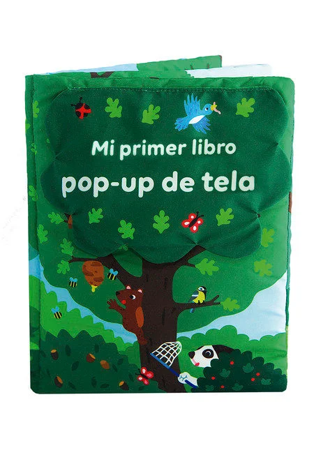 Un libro de tela de gran formato sobre los conceptos básicos (formas, colores, contrarios y números) con animadas escenas protagonizadas por anima...