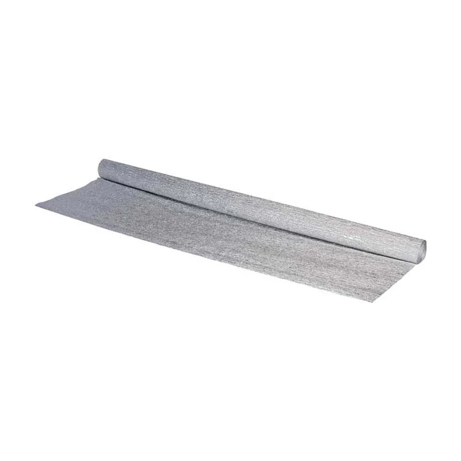 Paper crespó metal·litzat rotlle 1,5x0,50m plata