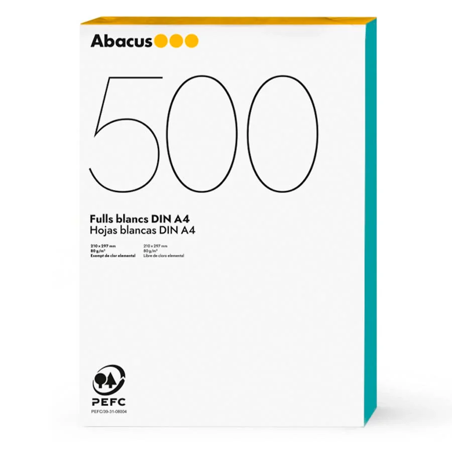 Paper blanc Abacus PEFC A4 80g 500 fulls
