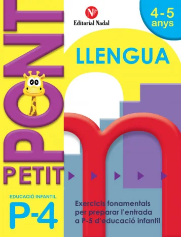 Cuaderno Llengua Pont Infantil 4 anys Nadal recomendado para Lengua Catalana para el curso Infantil 4 años con una edad recomendada de 4 a 5 años....