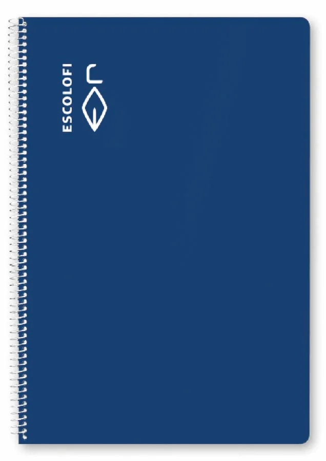 <p>Llibreta amb espiral de la <b>marca Escolofi</b> de mida DIN A4 (210 x 297 mm) amb 40 fulls. Disposa d'un ratllat pautat de 3 mm amb marge per ...