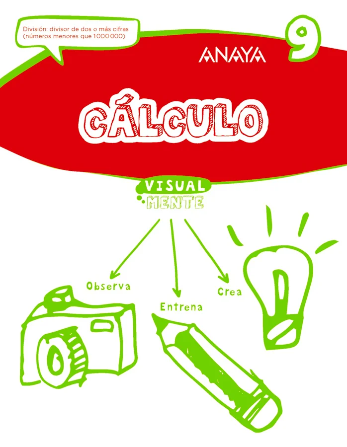 Cuaderno de refuerzo Anaya 9788469831779 ANE E Cálculo 09/17