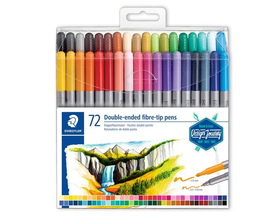 Retoladors Staedtler doble punta 72 colors Retoladors Staedtler doble punta 72 colors