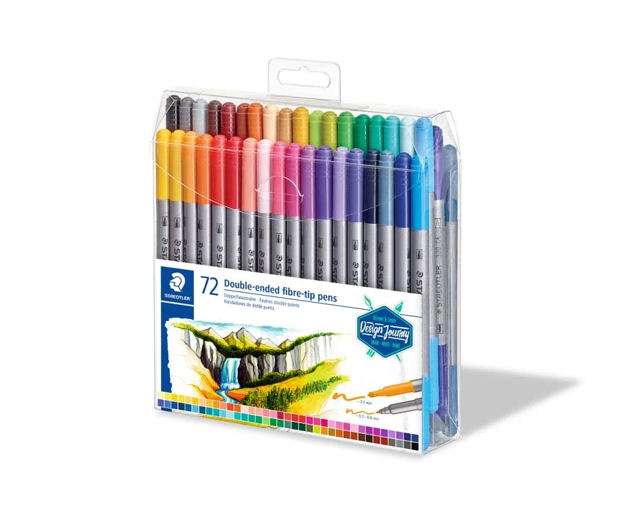 Retoladors Staedtler doble punta 72 colors Retoladors Staedtler doble punta 72 colors