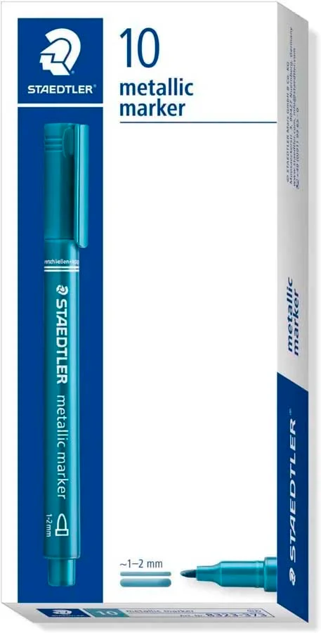 Retolador permanent Staedtler Metallic Pen blau