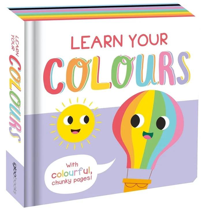 Aprende los colores en inglés-Chunky pages which are perfect for little hands.-Each page has colourful edges, creating a rainbow effect.-Cute artw...