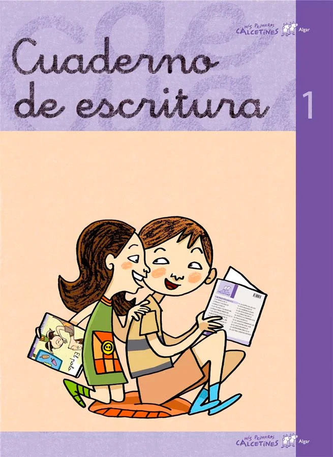 Cuaderno Escritura 1 Infantil recomendado para Escritura/Caligrafía para el curso Infantil con una edad recomendada de 3 a 6 años. Es un cuaderno ...