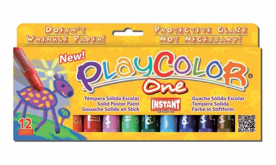 Témpera sòlida Playcolor 10g 12 colors