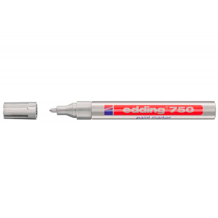 Retolador permanent Edding 750 plata
