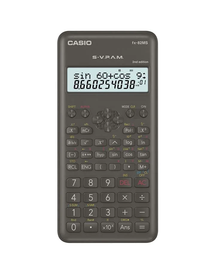Calculadora Casio Científica FX-82 MS-2 Calculadora Casio Científica FX-82 MS-2
