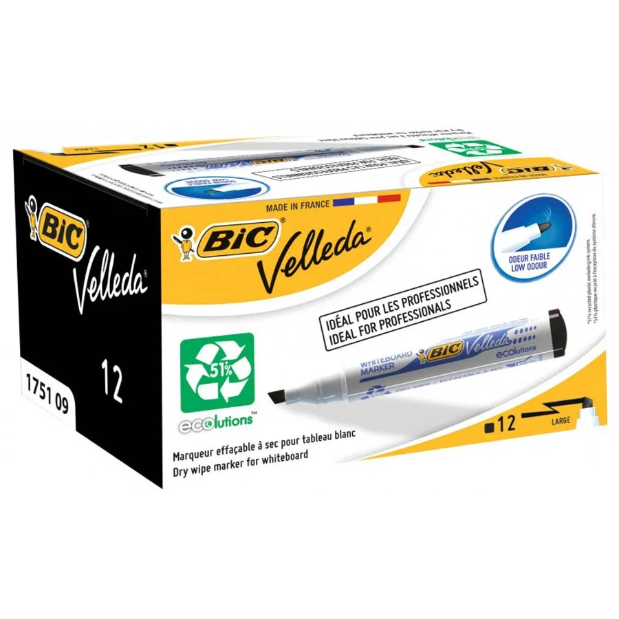 Retolador Pissarra Bic/Velleda Marker 1751 negre
