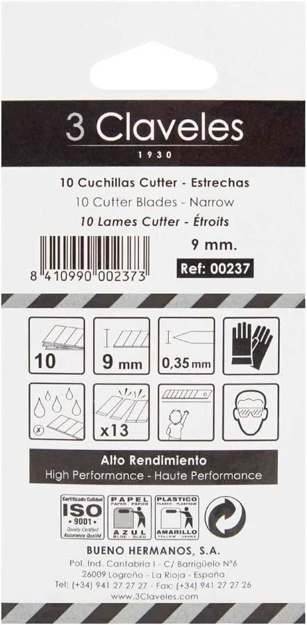 Recanvi Cutter 3 Claveles gran 10u Recanvi Cutter 3 Claveles gran 10u