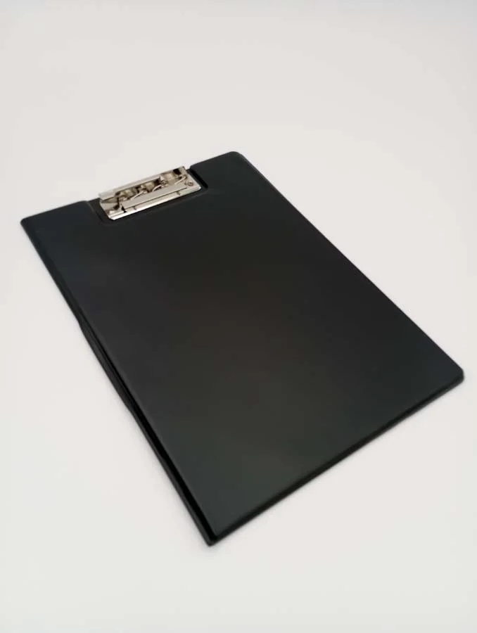 Carpeta amb clip superior Abacus Foli negre