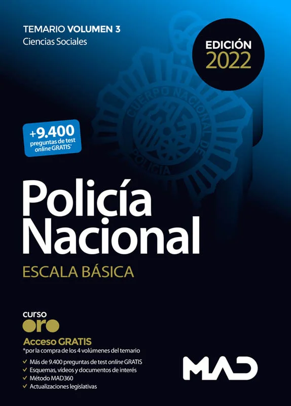 Encuadernación: Tapa blanda<br>Nueva edición 2022 del temario de desarrollo del programa oficial establecido para las pruebas selectivas, por el s...