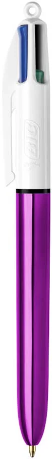 Bolígraf Bic 4 Colors Shine Lila