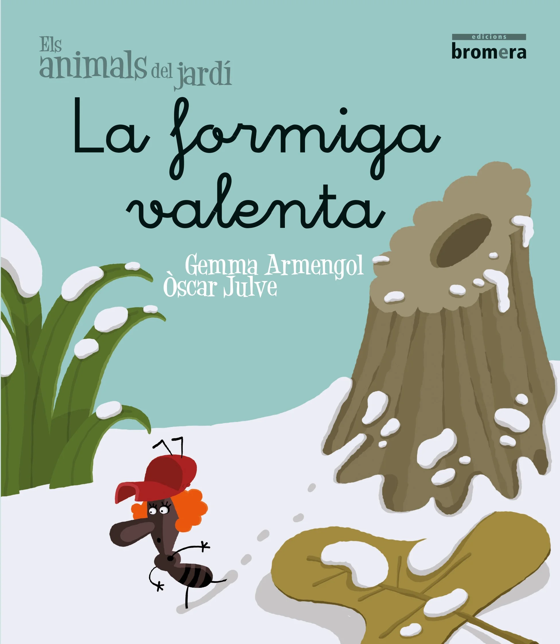 La formiga Sandra no fa cas del que li diuen les amigues i ix del formiguer a pesar dels perills de l´hivern. Tot está blanc i fa molt de fred.(TA...