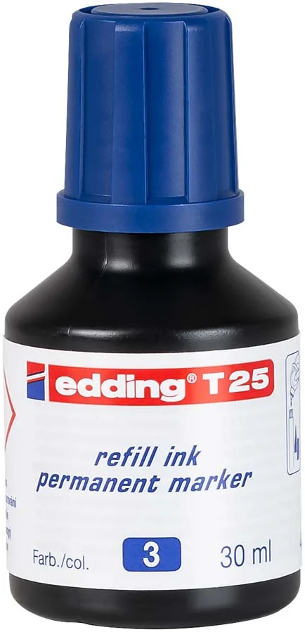 Tinta permanent Edding T-25 blau