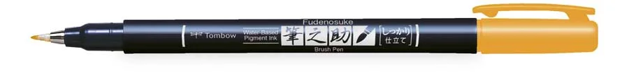 Retolador Cal·ligrafia Tombow Fudenosuke groc Retolador Cal·ligrafia Tombow Fudenosuke groc