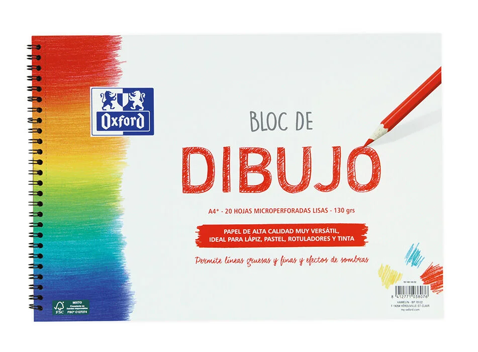 Bloc dibuix Oxford A4+ 20 fulls