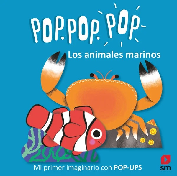 Mi primer imaginario con POP-UPS de animales marinos para aprender palabras.