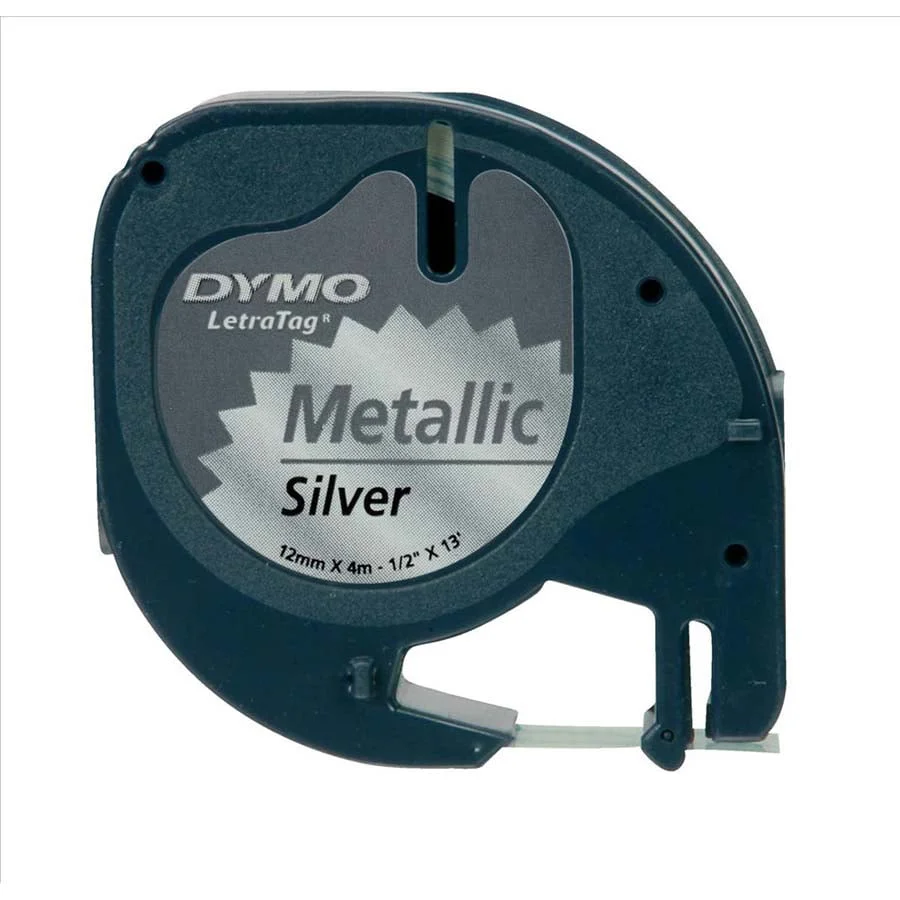 Cinta per retolar Dymo LetraTag exterior plata Cinta per retolar Dymo LetraTag exterior plata
