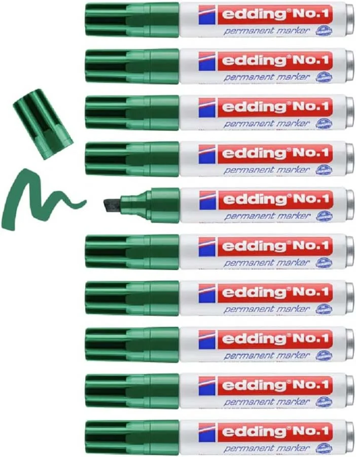 Retolador permanent Edding No.1 verd