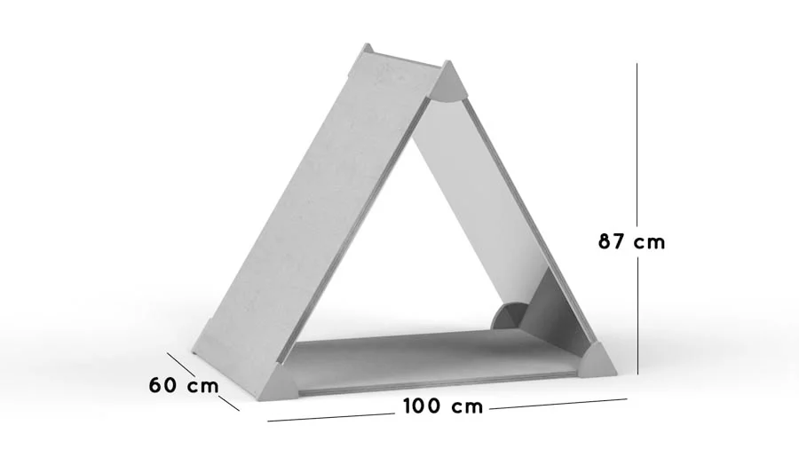 Taula Atlàntida quadrada 70x70 T3-57cm tauler rosa potes blanc