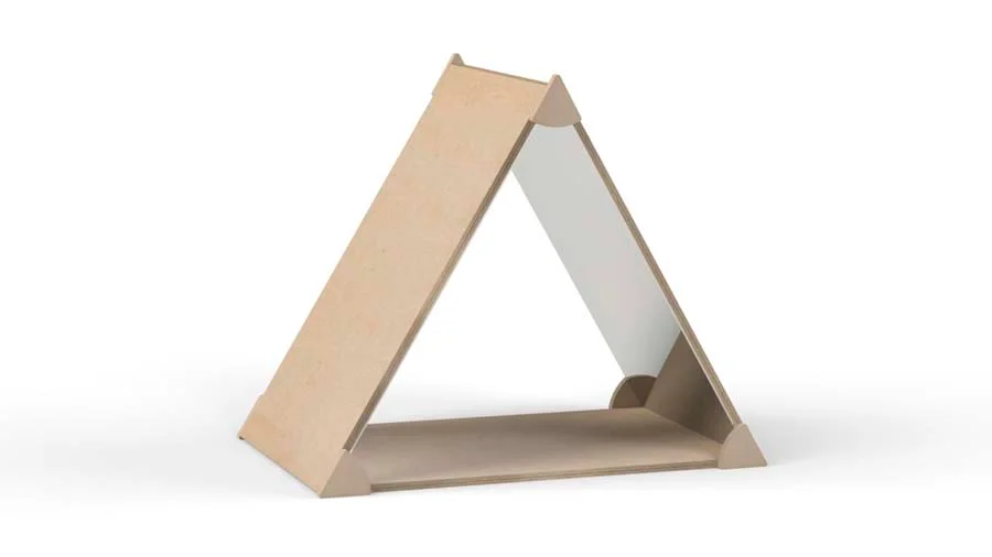 Taula Atlàntida quadrada 70x70 T3-57cm tauler rosa potes blanc