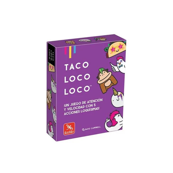 <b>Taco, Loco, Loco</b> és un trepidant joc de cartes de Lúdilo en què cal reaccionar més ràpid que ningú per desfer-te de les teves cartes.Ves re...